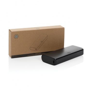 Logo trade advertising products image of: FlashCharge RCS rplastic 20000 mah fast charge powerbank