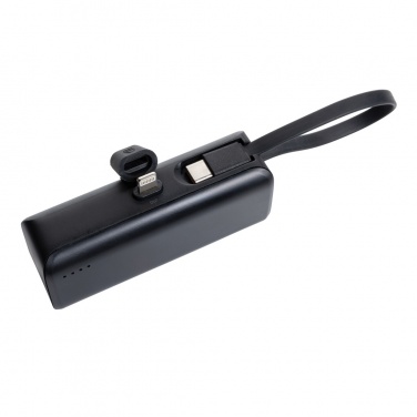 Logotrade promotional gift picture of: Powerlink RCS rplastic 3000 mAh powerbank iOS connector