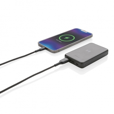 Logotrade promotional giveaway image of: RCS recycled plastic 5.000 mAh 5W wireless powerbank