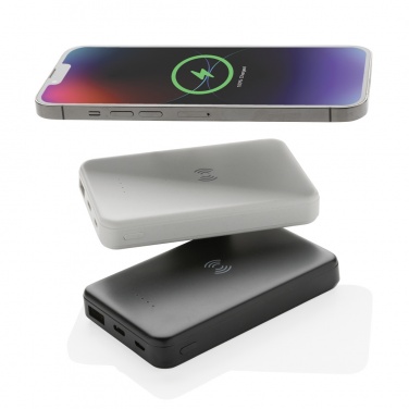 Logo trade corporate gift photo of: RCS recycled plastic 5.000 mAh 5W wireless powerbank