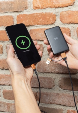 Logotrade advertising product image of: RCS recycled plastic 5.000 mAh 5W wireless powerbank