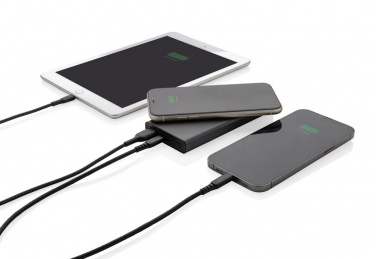 Logotrade promotional product picture of: Terra RCS recycled 18W aluminium 10000 powerbank 10W