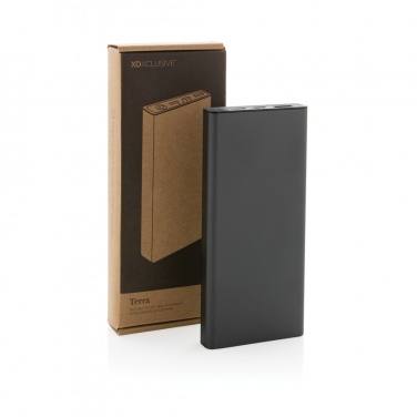 Logo trade business gift photo of: Terra RCS recycled 18W aluminium powerbank 10.000 mAh