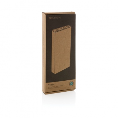 Logo trade promotional merchandise photo of: Terra RCS recycled 18W aluminium powerbank 10.000 mAh