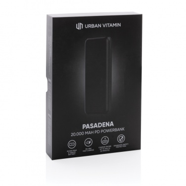 Logotrade promotional item image of: Urban Vitamin Pasadena 20.000 mAh 18W PD powerbank