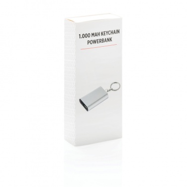 Logo trade promotional items image of: 1.000 mAh keychain powerbank