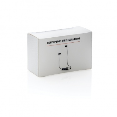 Logo trade promotional merchandise picture of: Light up logo wireless earbuds