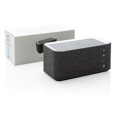 Logo trade promotional giveaways image of: Vogue wireless charging speaker