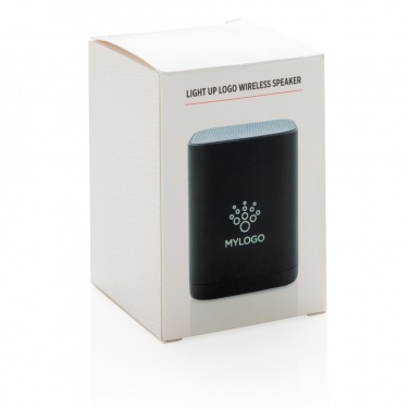 Logo trade promotional merchandise image of: Light up logo wireless speaker