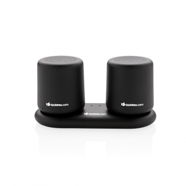 Logo trade promotional giveaways picture of: Double induction charging speaker