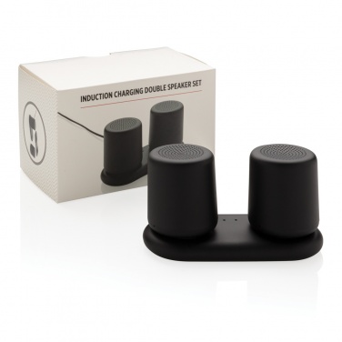 Logotrade corporate gift image of: Double induction charging speaker