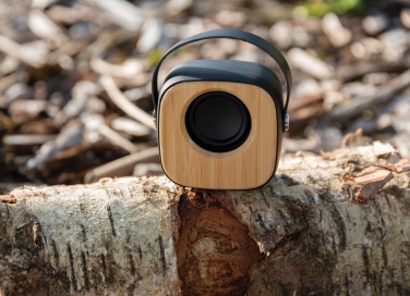 Logo trade advertising products picture of: Bamboo 3W Wireless Fashion Speaker