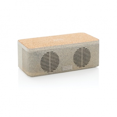 Logo trade promotional giveaways picture of: Wheatstraw wireless charging speaker