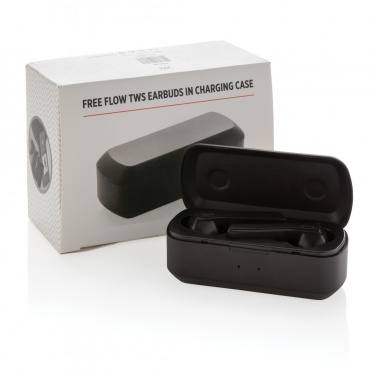 Logotrade promotional merchandise picture of: Free Flow TWS earbuds in charging case