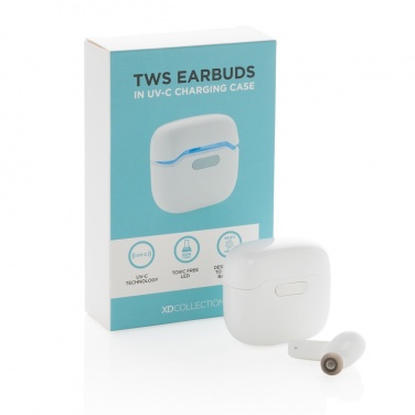 Logo trade promotional products picture of: TWS earbuds in UV-C sterilising charging case