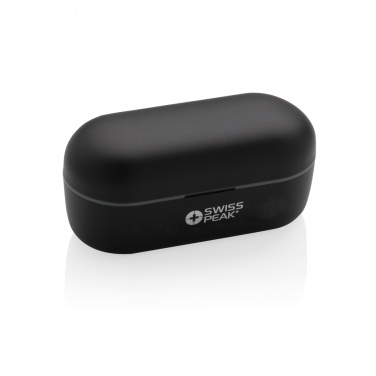 Logo trade promotional products image of: Swiss peak TWS earbuds