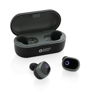 Logo trade promotional gifts image of: Swiss peak TWS earbuds