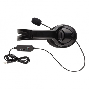 Logo trade promotional gift photo of: Over ear wired work headset