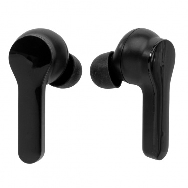 Logo trade corporate gift photo of: Light up logo TWS earbuds in charging case