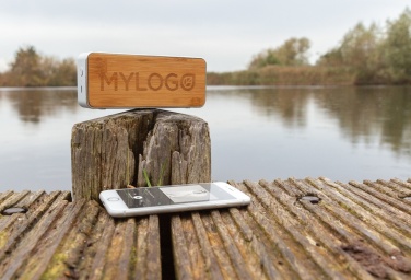 Logotrade promotional gift picture of: Nevada Bamboo 3W wireless speaker