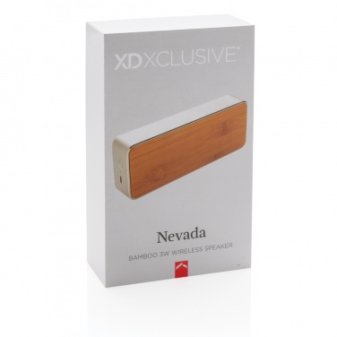Logotrade promotional giveaway image of: Nevada Bamboo 3W wireless speaker