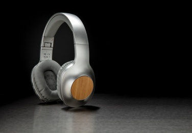 Logo trade promotional gifts picture of: Dakota Bamboo wireless headphone