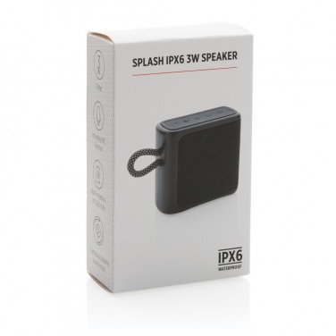 Logo trade advertising product photo of: Splash IPX6 3W speaker