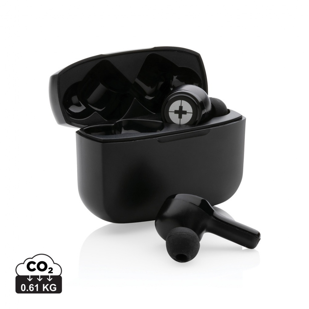 Logo trade corporate gift photo of: Swiss Peak ANC TWS earbuds
