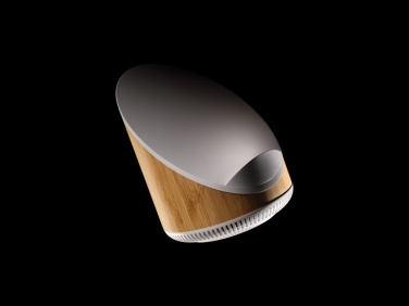 Logo trade promotional product photo of: Ovate bamboo 5W speaker with 15W wireless charger