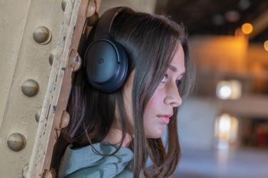 Logo trade promotional merchandise image of: Urban Vitamin Palo Alto RCS rplastic headphone