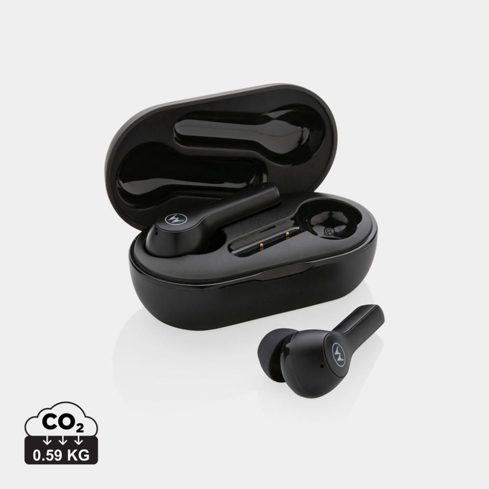 Logotrade promotional products photo of: Motorola IPX5 TWS MOTO buds 85