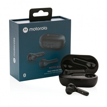 Logo trade promotional merchandise picture of: Motorola IPX5 TWS MOTO buds 85