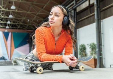 Logotrade corporate gift image of: Urban Vitamin Cupertino RCS rplastic ANC headphone