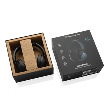 Logo trade promotional items image of: Urban Vitamin Cupertino RCS rplastic ANC headphone