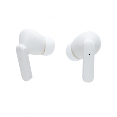 Logo trade promotional items image of: Oregon RCS recycled plastic and cork TWS earbuds