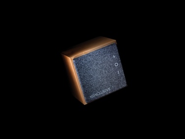 Logo trade corporate gifts image of: Wynn 5W bamboo wireless speaker