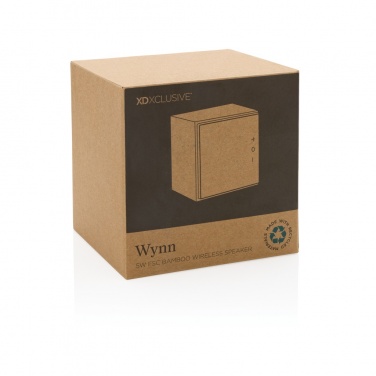 Logo trade advertising products image of: Wynn 5W bamboo wireless speaker