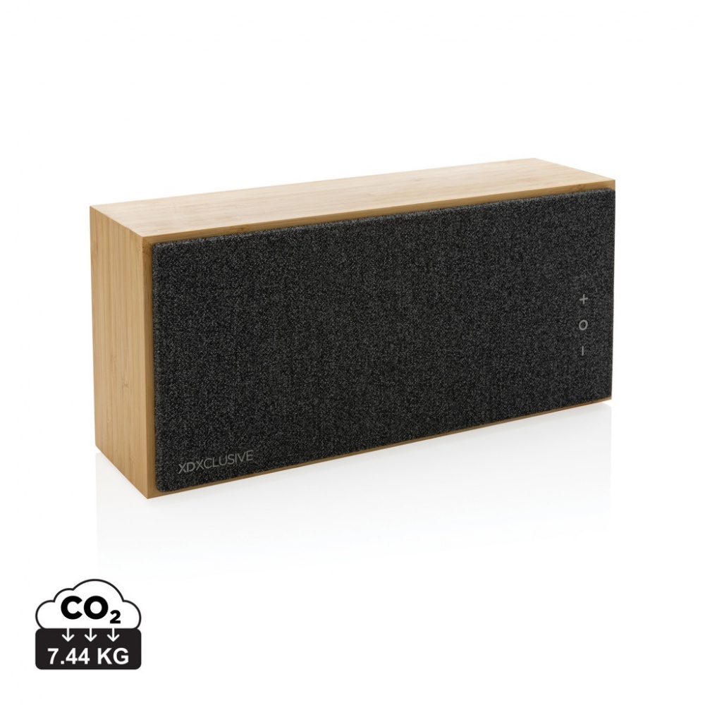 Logo trade promotional giveaway photo of: Wynn 20W bamboo wireless speaker