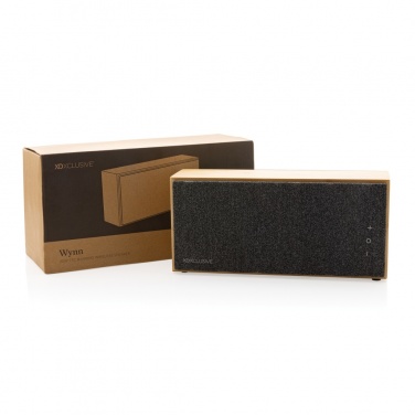 Logo trade promotional items picture of: Wynn 20W bamboo wireless speaker