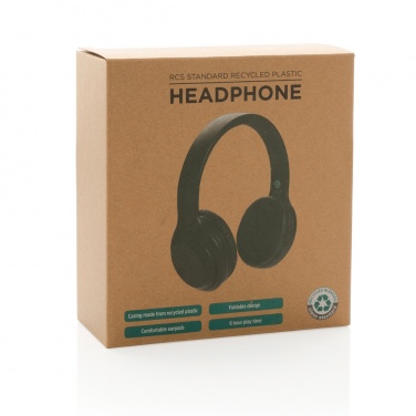 Logotrade promotional product picture of: RCS standard recycled plastic headphone