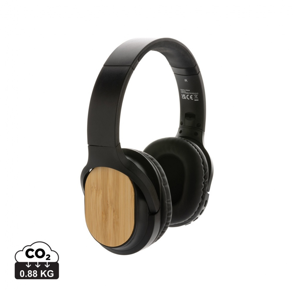Logotrade promotional giveaways photo of: RCS and bamboo Elite Foldable wireless headphone