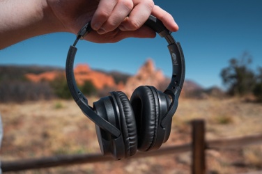 Logotrade promotional product image of: RCS recycled plastic Elite Foldable wireless headphone