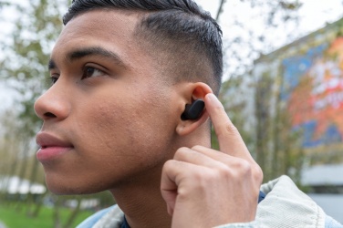 Logo trade promotional gifts image of: Urban Vitamin Gilroy hybrid ANC and ENC earbuds