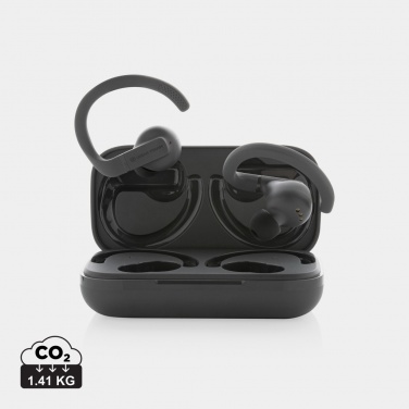 Logo trade promotional giveaways picture of: Urban Vitamin Pacifica RCS rplastic earbuds