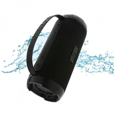 Logo trade promotional giveaways picture of: RCS recycled plastic Soundboom waterproof 6W speaker