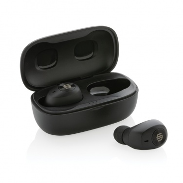 Logo trade promotional merchandise image of: Urban Vitamin Palm Springs RCS rplastic ENC earbuds