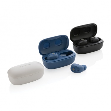 Logo trade promotional products image of: Urban Vitamin Palm Springs RCS rplastic ENC earbuds