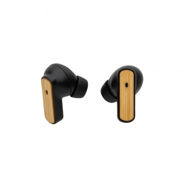 Logotrade business gifts photo of: RCS recycled plastic & bamboo TWS earbuds