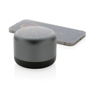 Logo trade business gifts image of: Terra RCS recycled aluminium 5W wireless speaker