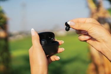 Logotrade business gift image of: Terra RCS recycled aluminium wireless earbuds
